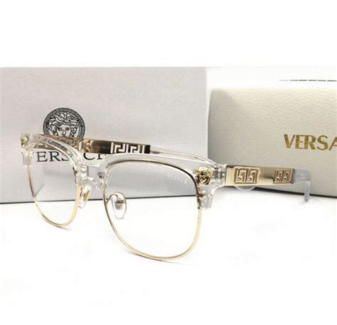 buy cheap versace glasses|clear and gold versace glasses.